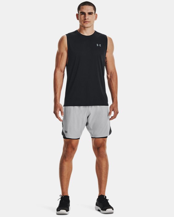 Men's HeatGear® Armour Mid Compression Shorts, Black, pdpMainDesktop image number 3